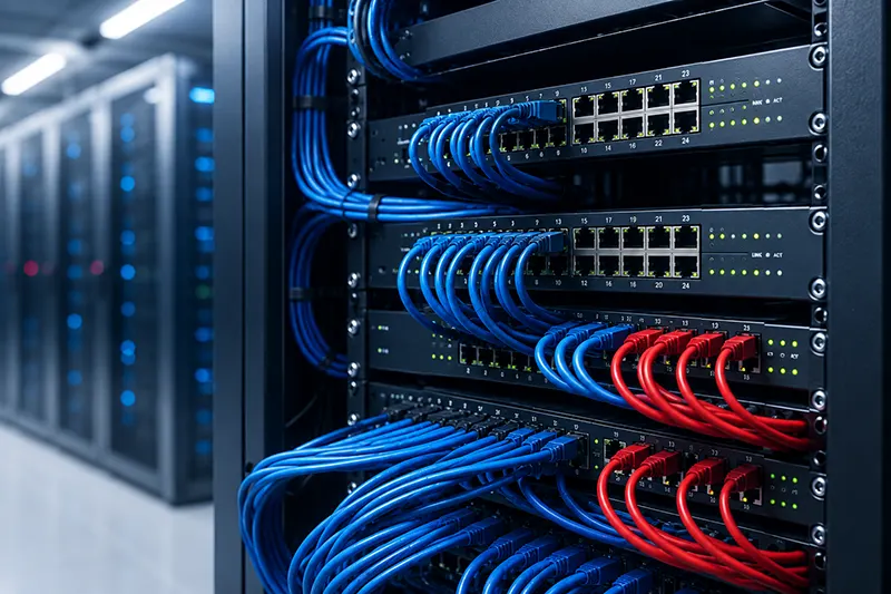 Céges LAN és WiFi hálózat tervezése Győrben, hálózati eszközök, access point, kamera és munkaállomások